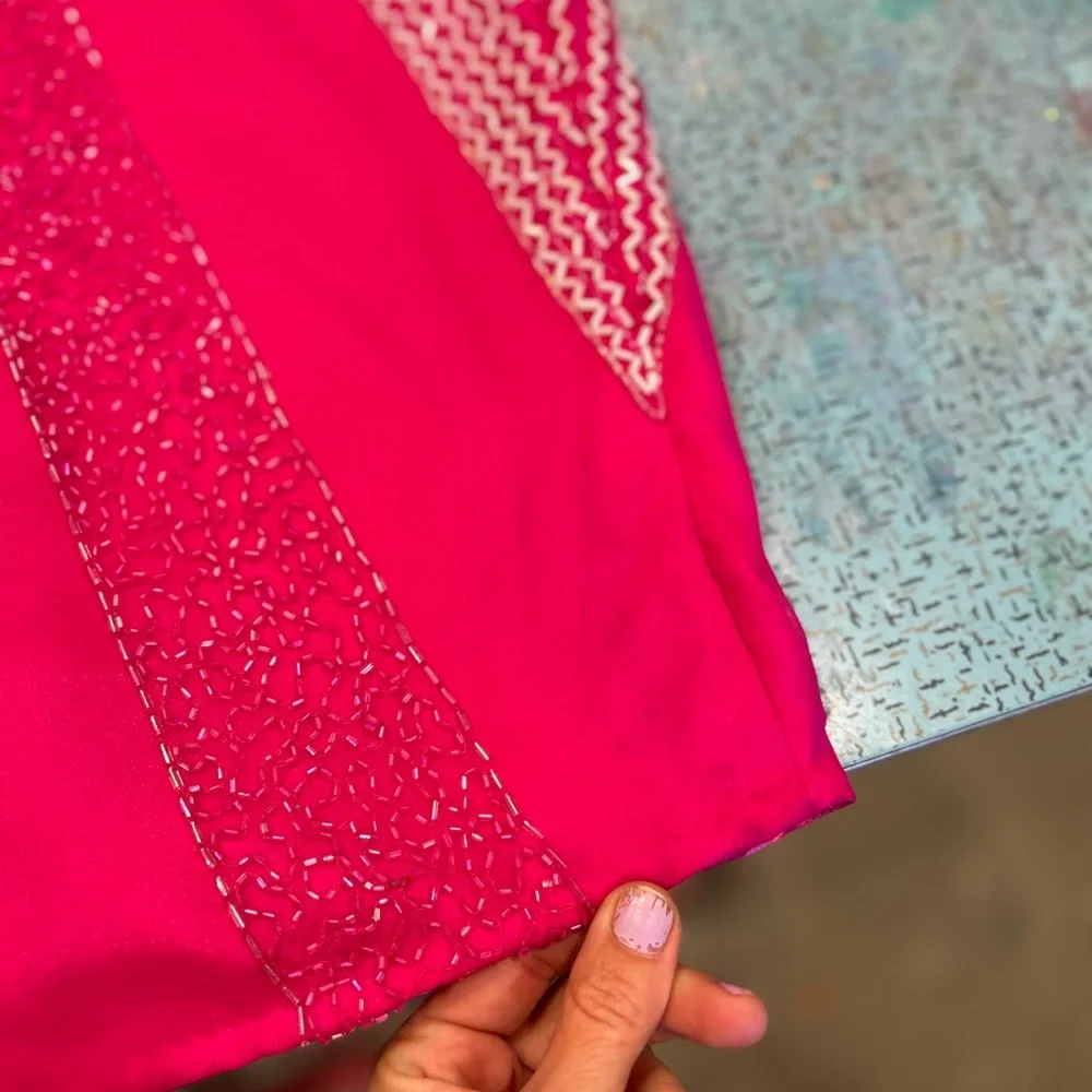 Y2K Beaded Barbie Pink Gown - Picture 16 of 16